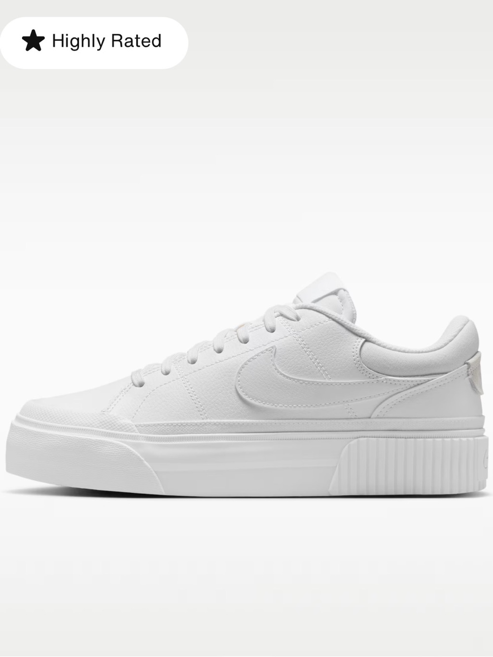 Nike Women's Court Legacy Lift Shoes in White